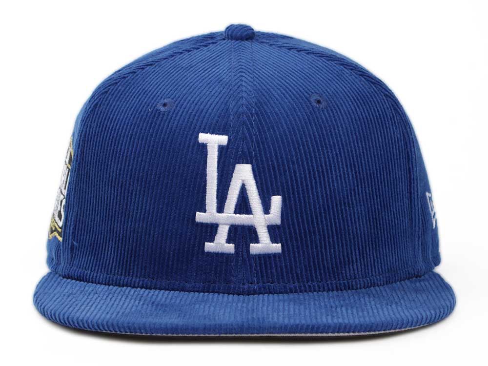 Los Angeles Dodgers MLB Throwback Corduroy Blue 59FIFTY Fitted Cap ...