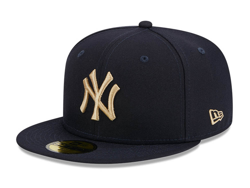 New York Yankees MLB Laurel Sidepatch Navy 59FIFTY Fitted Cap | New Era ...