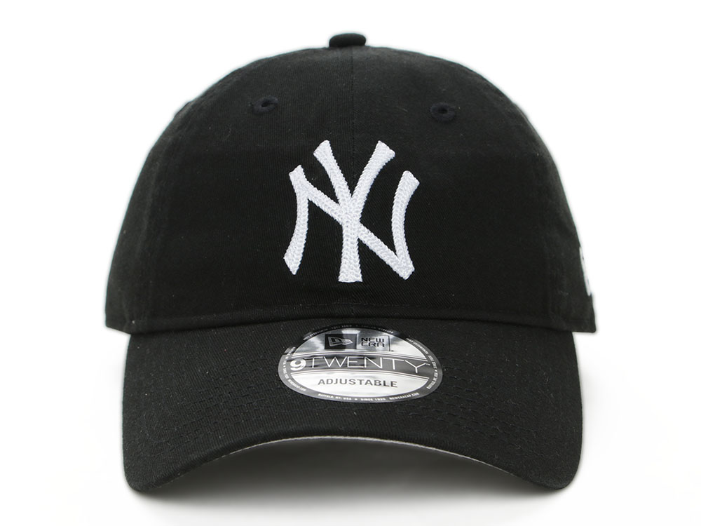 New York Yankees MLB Chain Stitch Black 9TWENTY Cap | New Era Cap PH