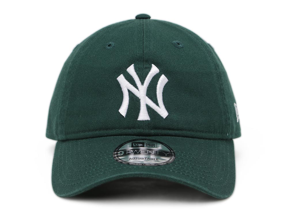 New York Yankees MLB Cross Strap Washed Dark Green 9TWENTY Adjustable ...