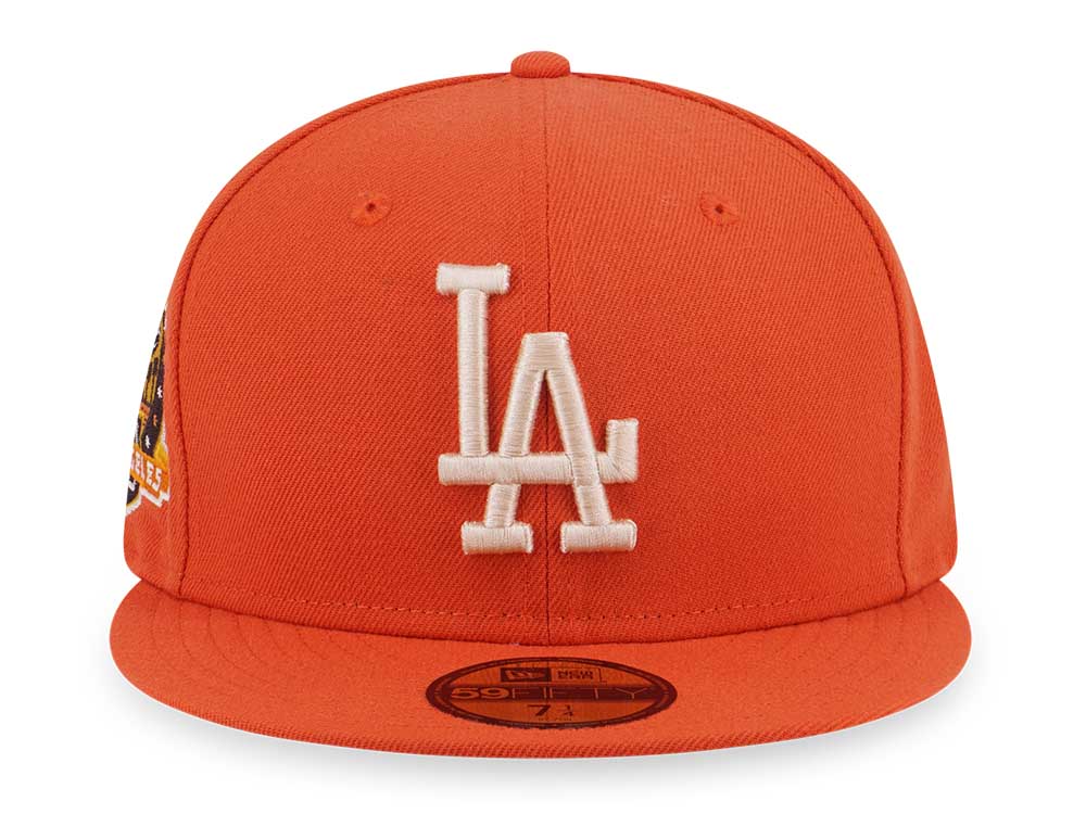 Los Angeles Dodgers MLB Campfire Burnt Orange 59FIFTY Fitted Cap | New ...