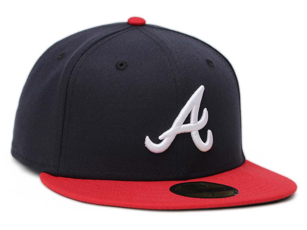 Atlanta Braves MLB AC Perf HM 2017 Red Navy 59FIFTY Fitted Cap | New ...