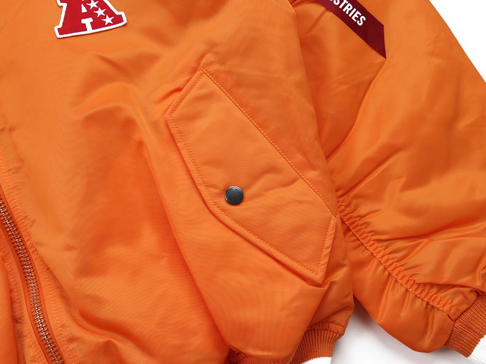 Cincinnati Bengals NFL Alpha Industries Orange Bomber Jacket (LIMITED ...