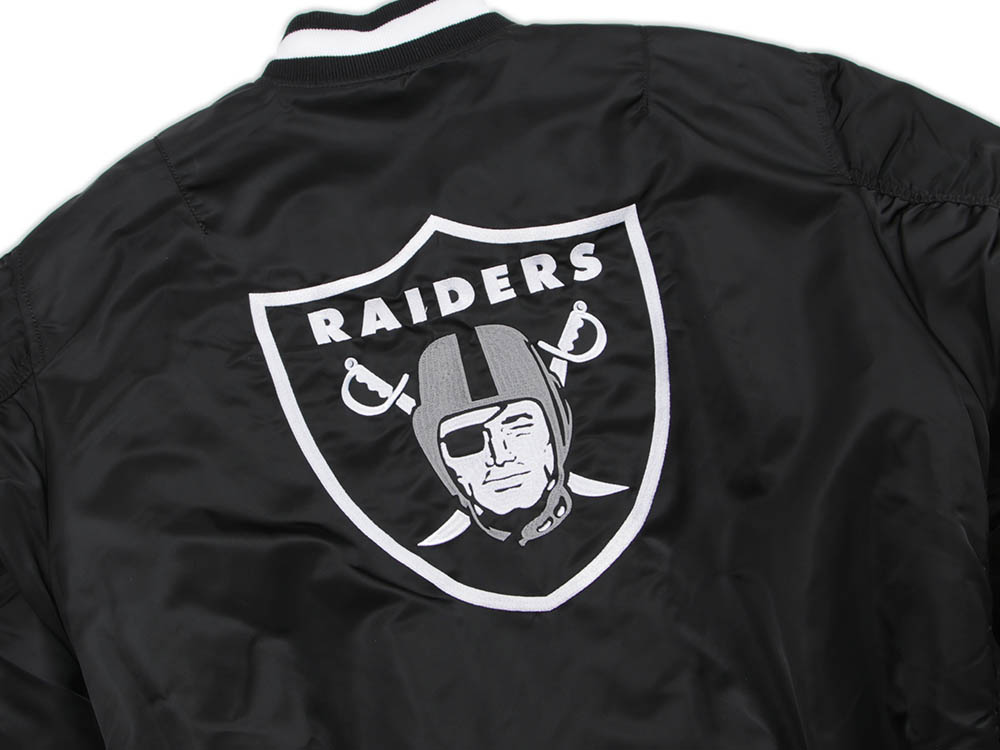 Las Vegas Raiders NFL Alpha Industries Black Bomber Jacket (LIMITED ...