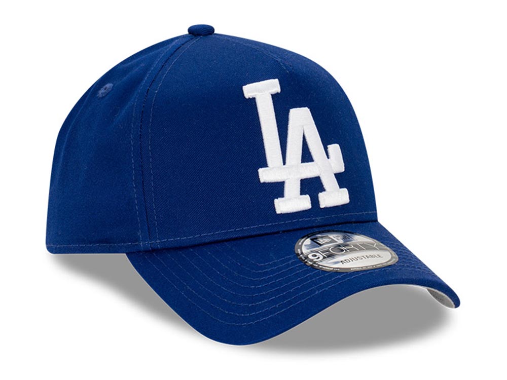 Los Angeles Dodgers MLB Oversized Logo Dark Royal 9FORTY A-Frame ...