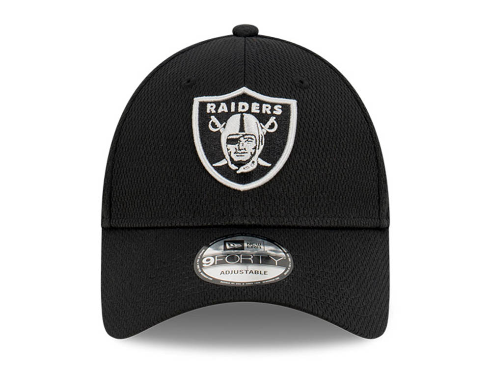 Las Vegas Raiders NFL Dash Black Cloud 9FORTY Adjustable Cap | New Era ...