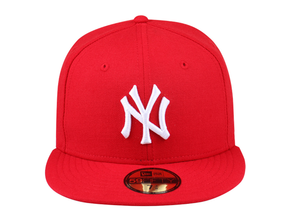 New York Yankees MLB AC Perf Scarlet 59FIFTY Cap (ESSENTIAL) | New Era ...