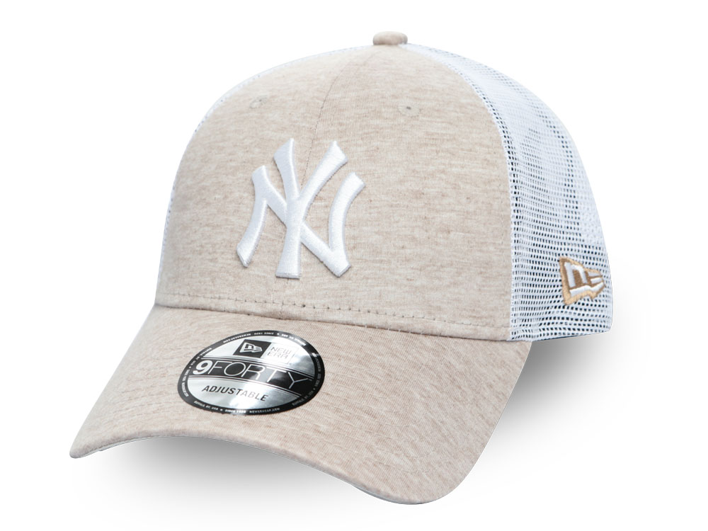 New York Yankees MLB Home Field Wheat 9FORTY Trucker Cap | New Era Cap PH