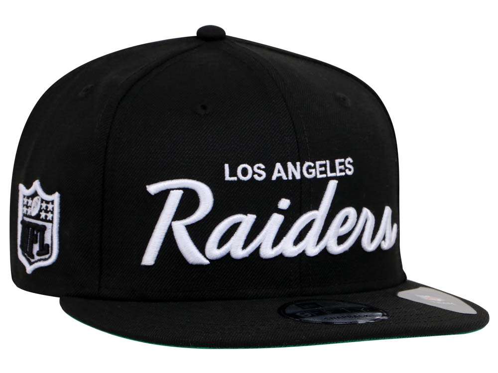Los Angeles Raiders NFL Script Black 9FIFTY Cap (ESSENTIAL)
