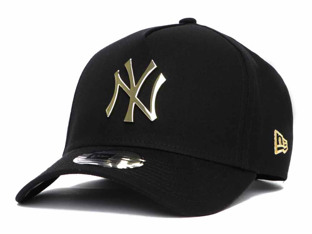 zand bijnaam ontslaan New York Yankees MLB Gold Metal Badge Black 9FORTY A-Frame Adjustable Cap  (ESSENTIAL) | New Era Cap PH