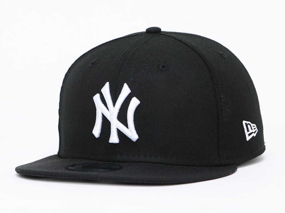 New York Yankees MLB Basic White on Black 9FIFTY Cap (ESSENTIAL) | New ...