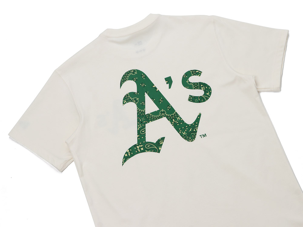 Oakland Athletics MLB Big Paisley Ivory Short Sleeves T-Shirt