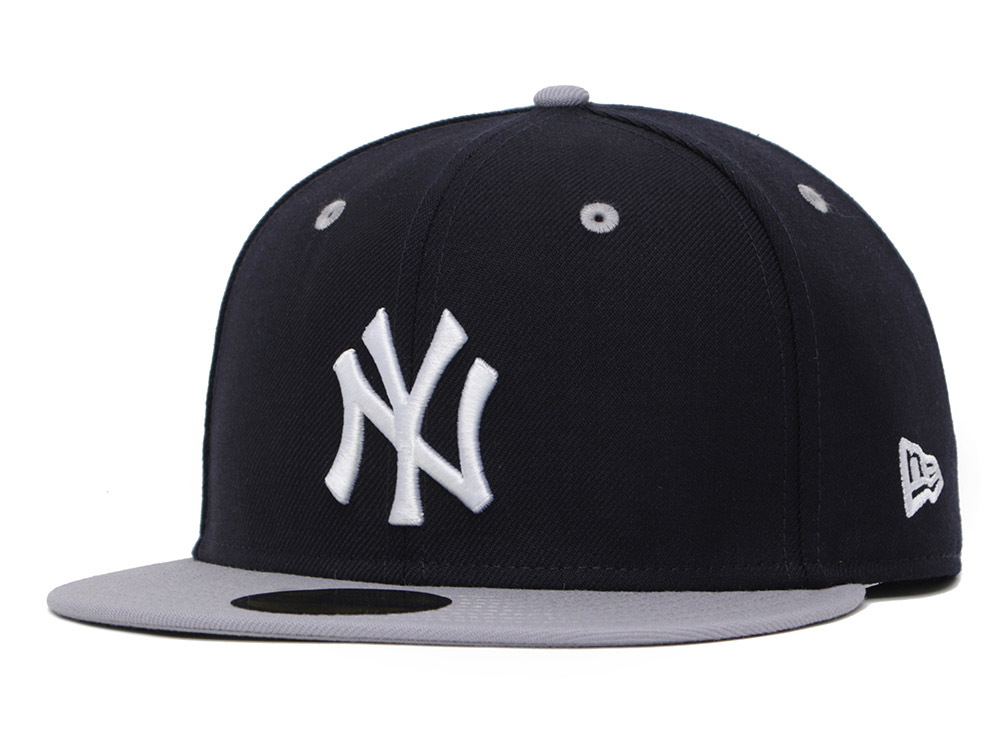 New York Yankees MLB Two Tone Classic Graphite Navy 59FIFTY Fitted Cap ...