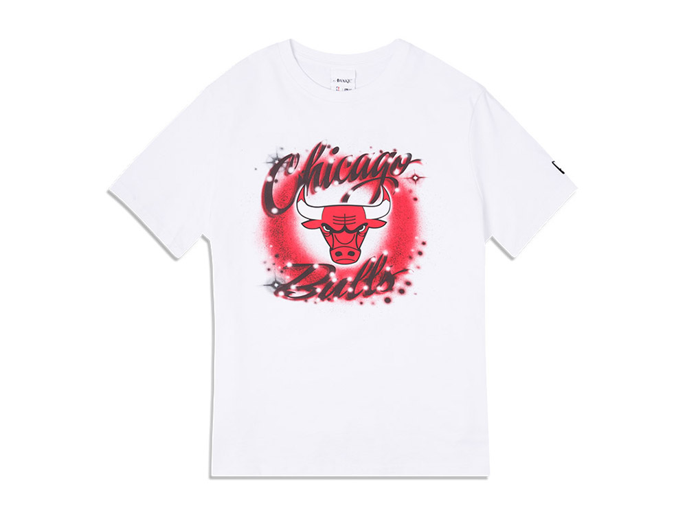 Chicago Bulls NBA Awake White Short Sleeve T-Shirt (LIMITED) | New