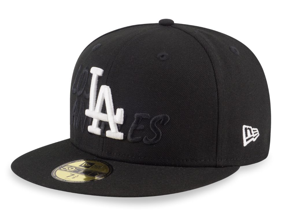 Los Angeles Dodgers MLB City Name Black 59FIFTY Fitted Cap | New Era Cap PH