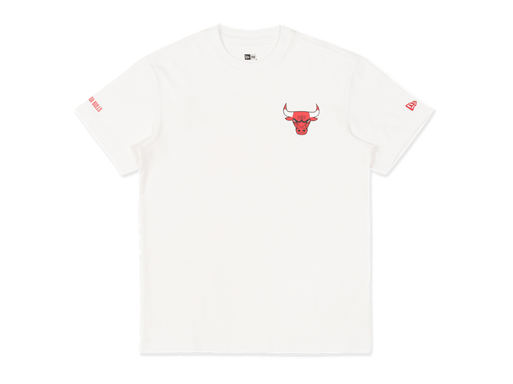 New era Chicago Bulls Script Short Sleeve T-Shirt White