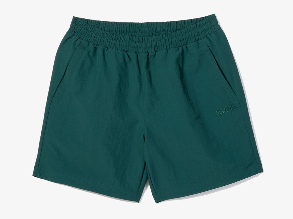 New Era Nylon Summer Dark Green Woven Shorts | New Era Cap PH