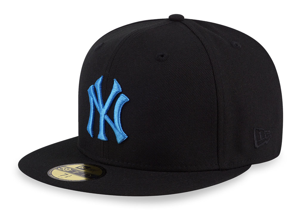 New York Yankees MLB Cooperstown Neon Black 59FIFTY Fitted Cap | New ...