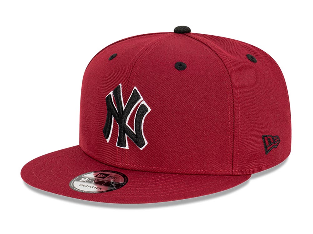 New York Yankees MLB Dark Cherry 9FIFTY Snapback Cap | New Era Cap PH