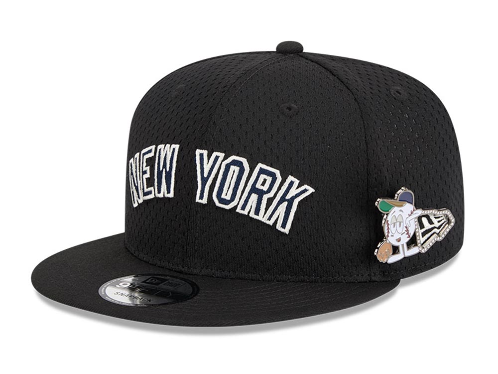 New York Yankees MLB Post-Up Pin Black 9FIFTY Snapback Cap | New Era Cap PH