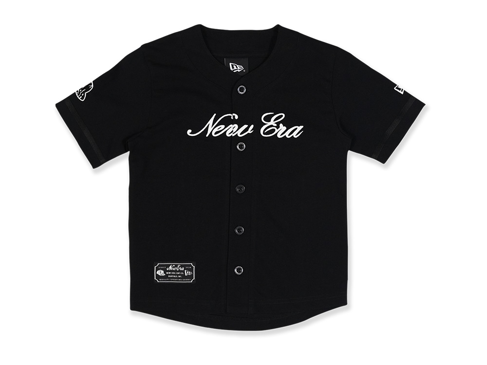 New Era Script Basic Black Baseball Jersey | New Era Cap PH