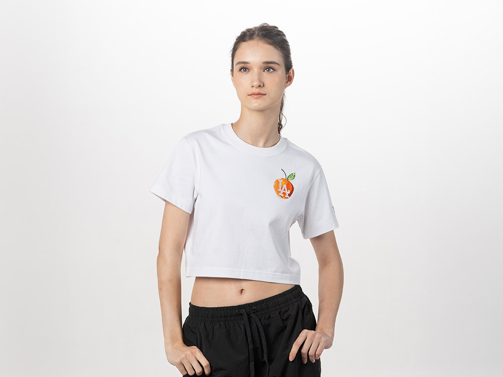 cropped dodgers shirt