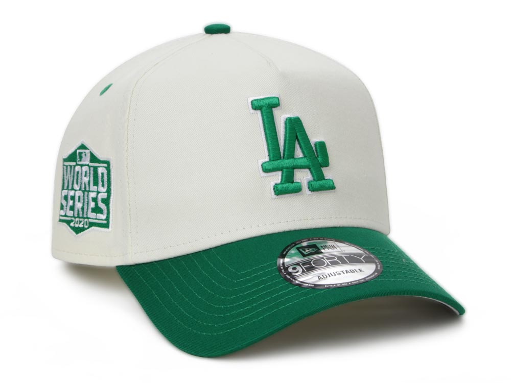 Los Angeles Dodgers MLB Lucky Green Chrome White 9FORTY A-Frame ...