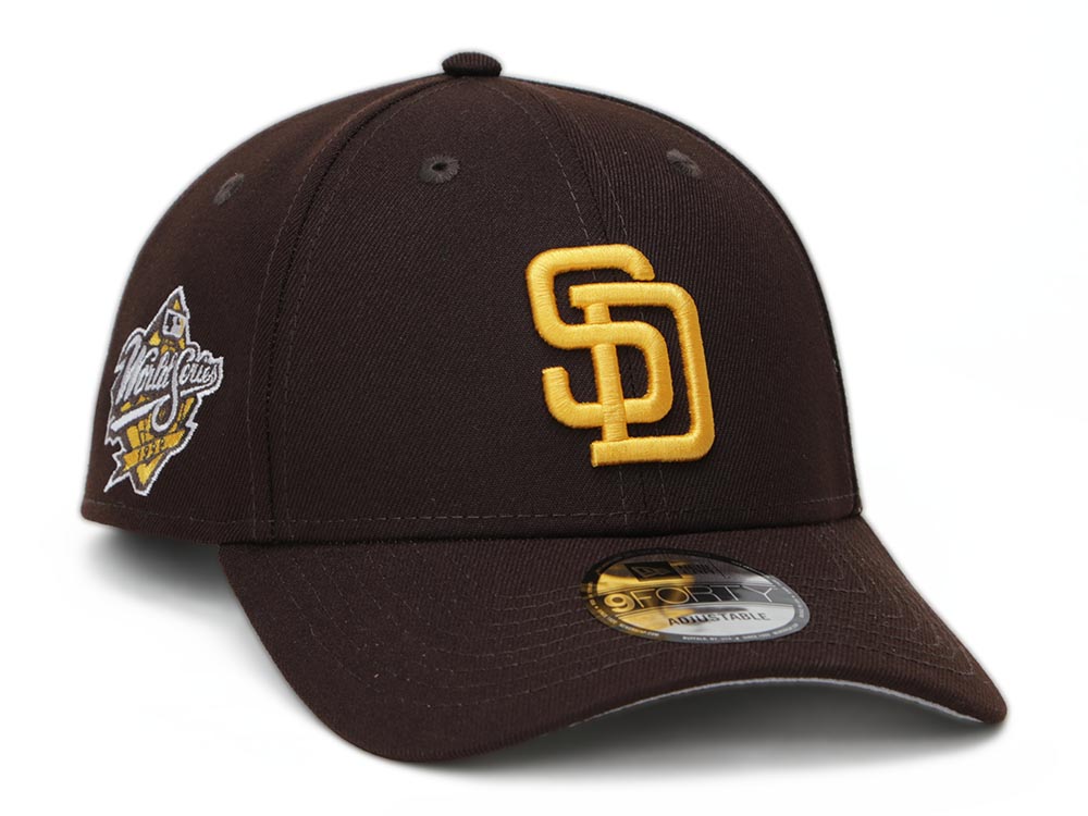 San Diego Padres MLB World Series Side Patch Brown 9FORTY ...