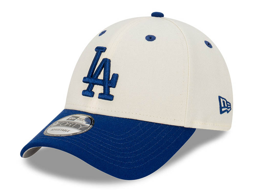 Los Angeles Dodgers MLB Dark Royal Chrome White 9FORTY Snapback Cap ...
