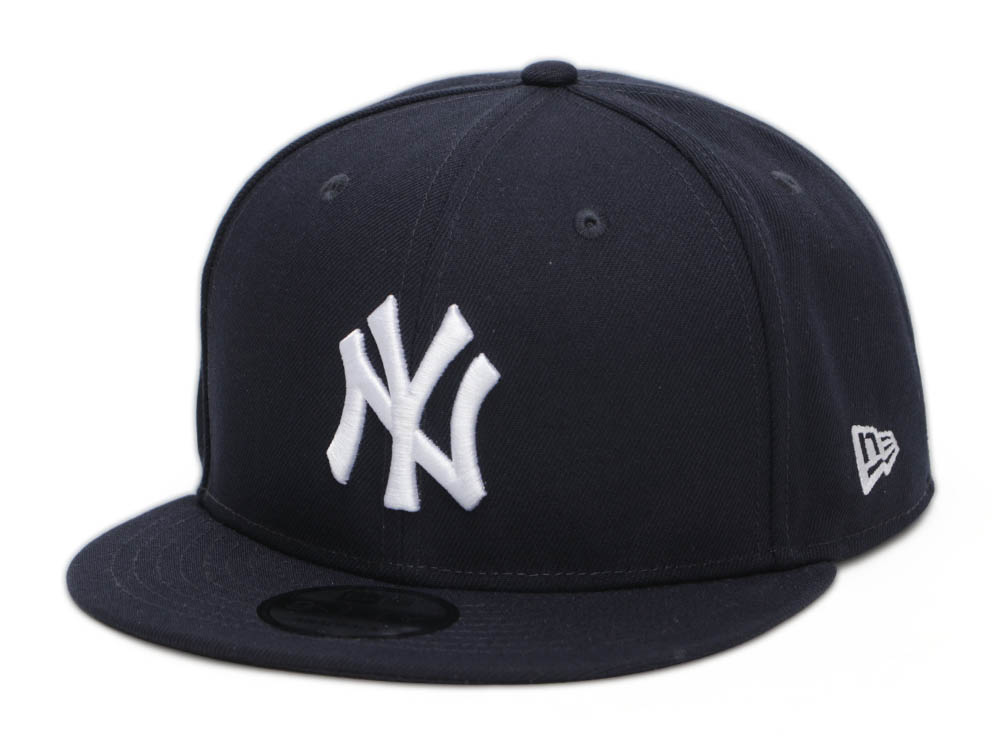 New York Yankees MLB Official Team Colours Navy 9FIFTY Snapback Cap ...