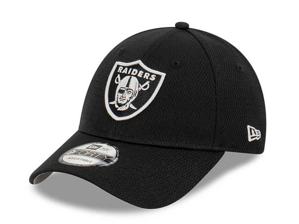 Las Vegas Raiders NFL Dash Black Cloud 9FORTY Adjustable Cap | New Era ...