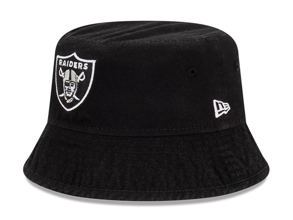 Las Vegas Raiders NFL Washed Black Bucket Hat