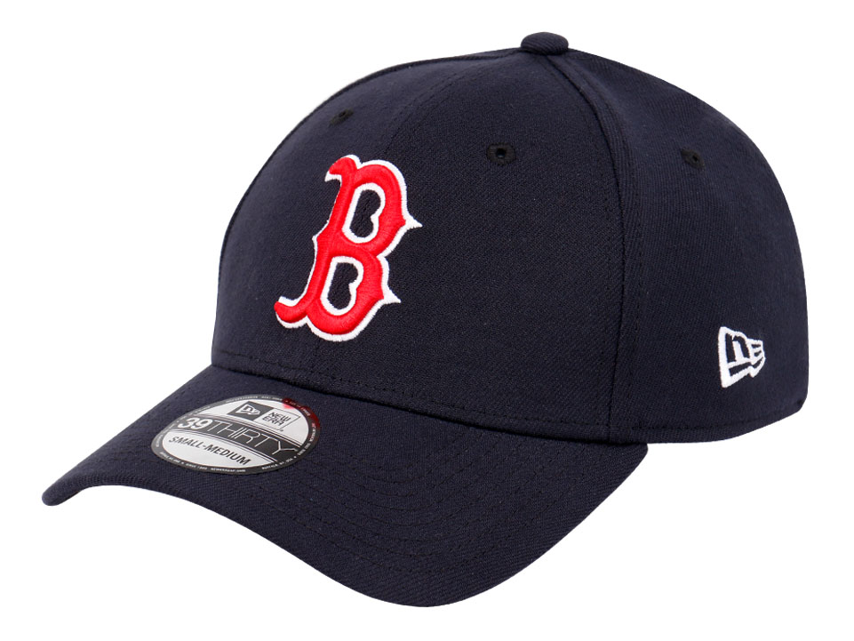 Boston Red Sox MLB League Essential Navy 39THIRTY Stretch Fit Cap ...