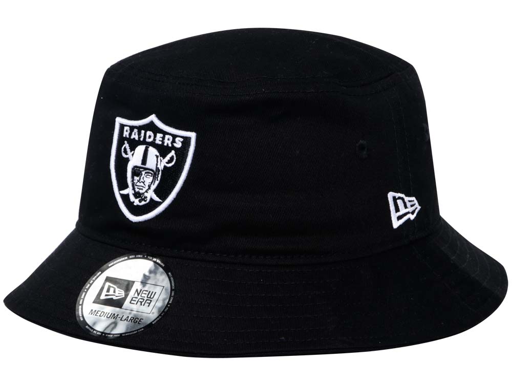 Oakland Raiders NFL Black Bucket Hat 