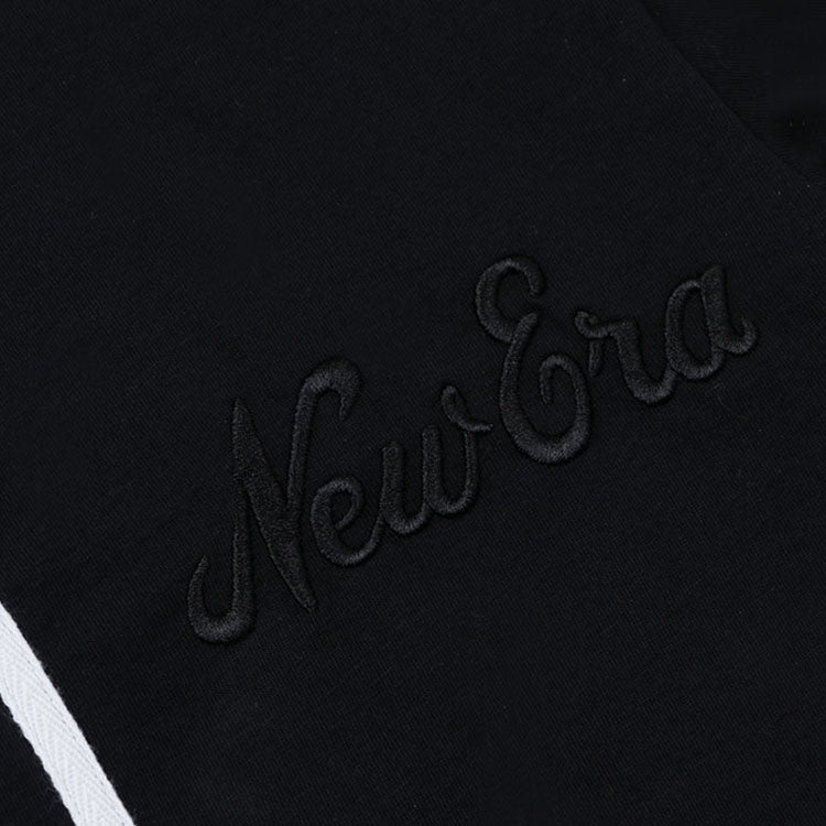 New Era Script Black Short Sleeve Baseball Jersey