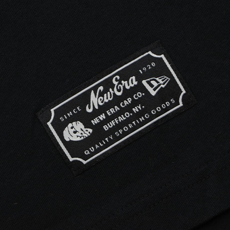 New Era Script Black Short Sleeve Baseball Jersey