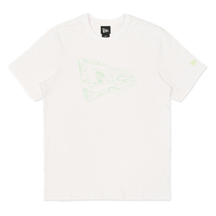 New Era Flag Zodiac Pattern Infill Glow in the Dark White Short Sleeve T-Shirt