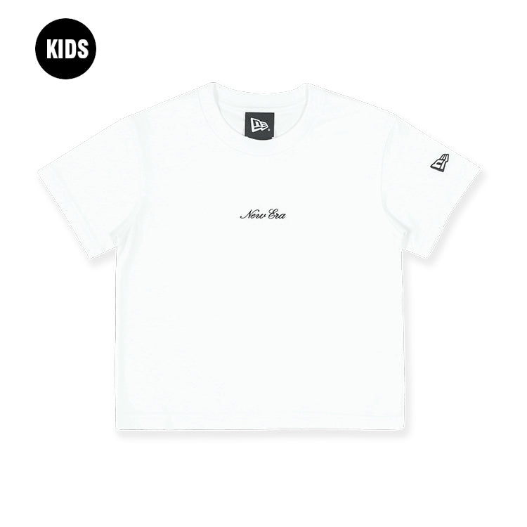 New Era Script Basic White Short Sleeve Kids T-Shirt