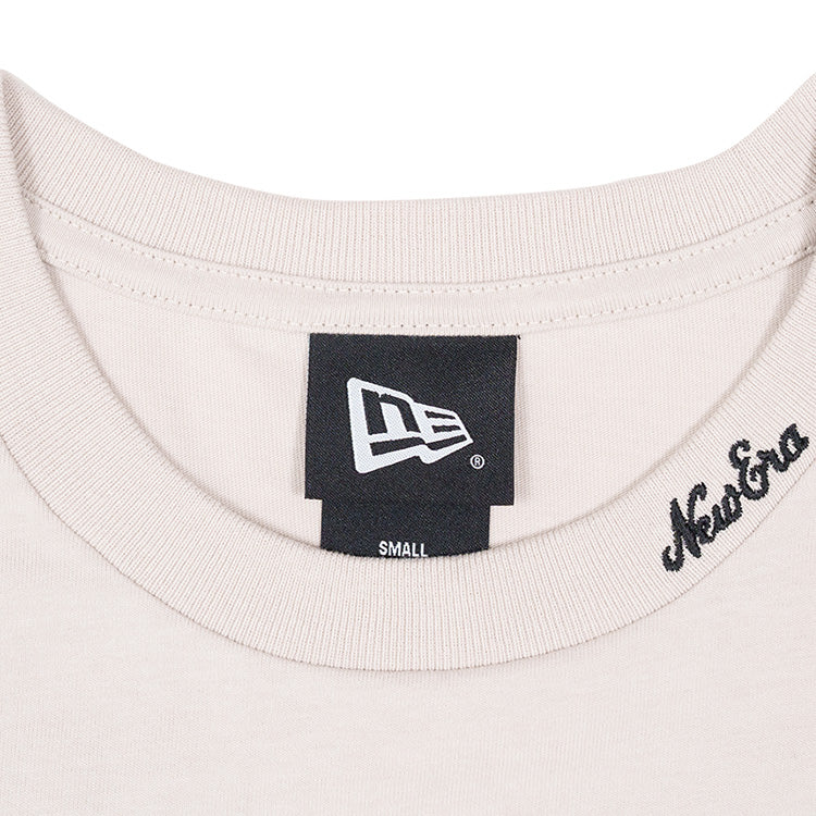 New Era Embroidery Collar Stone Short Sleeve T-Shirt