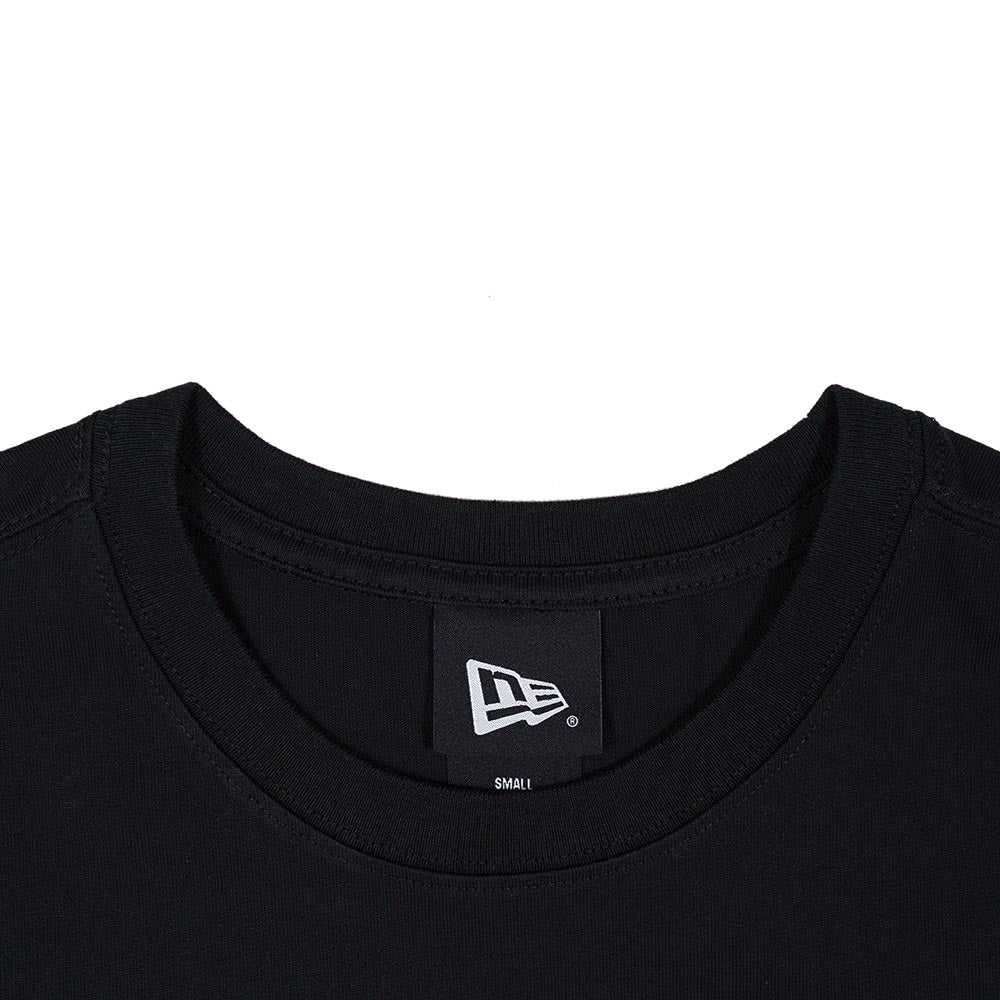 New Era Label Print Black Short Sleeve T-Shirt