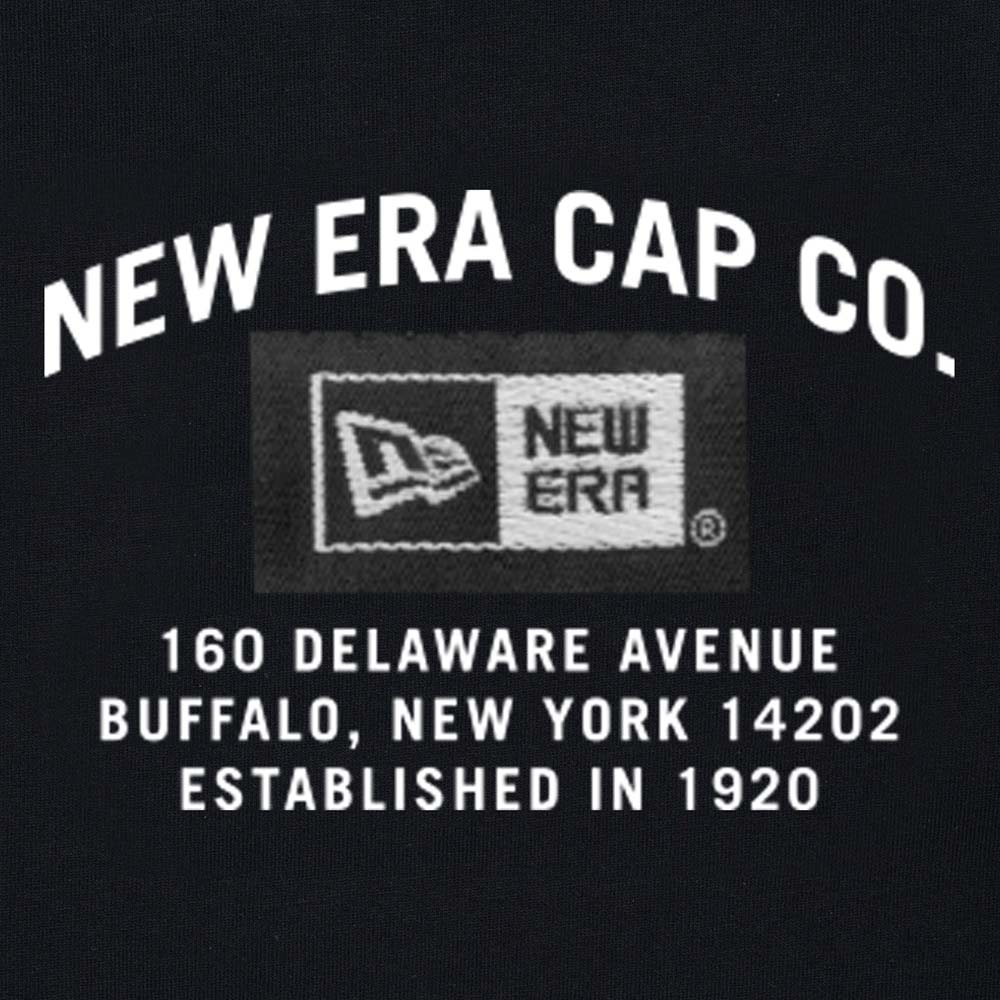 New Era Label Print Black Short Sleeve T-Shirt