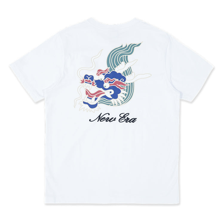 New Era Script Year of the Dragon White Short Sleeve T-Shirt