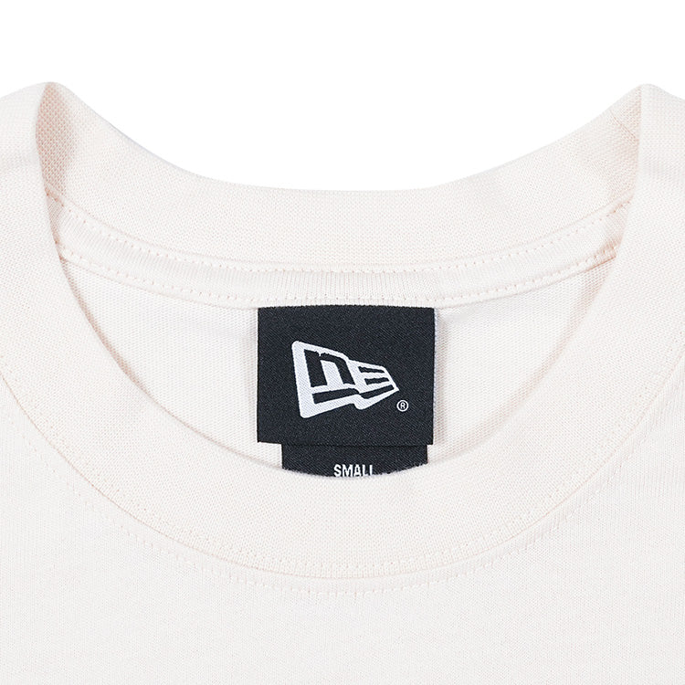 New Era Basic Light Cream Oversized Short Sleeve T-Shirt