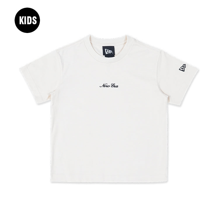 New Era Kids Basic Light Cream Short Sleeve T-Shirt