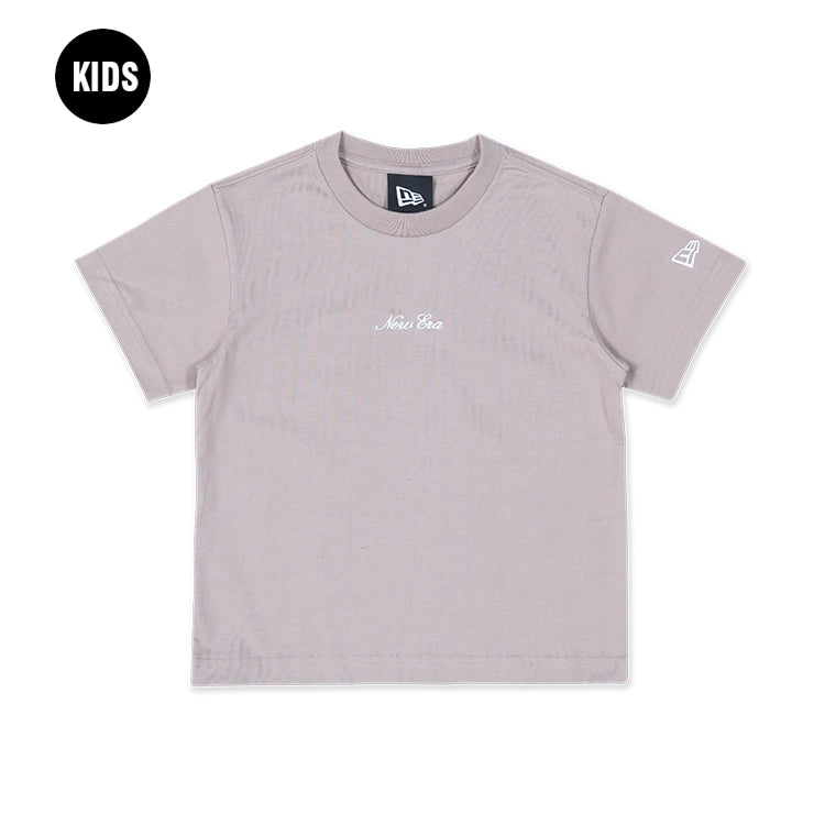 New Era Kids Basic Ash Brown Short Sleeve T-Shirt