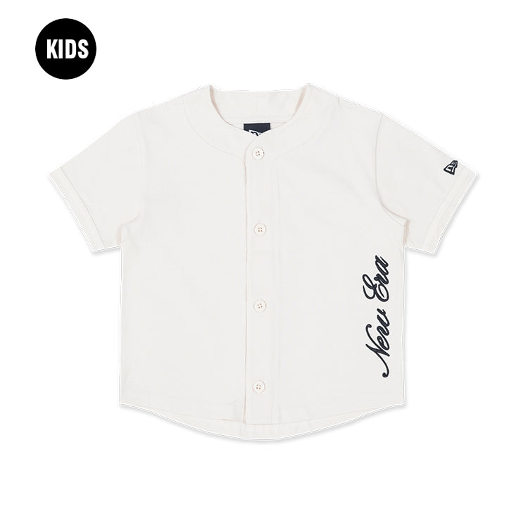 New Era Kids Basic Light Cream Baseball Jersey