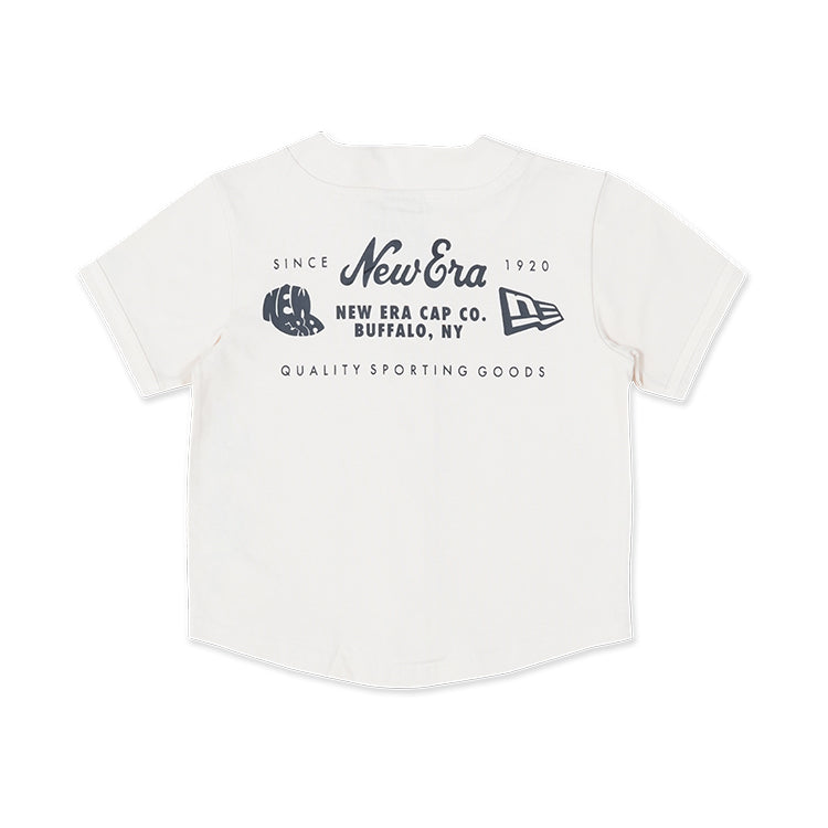 New Era Kids Basic Light Cream Baseball Jersey