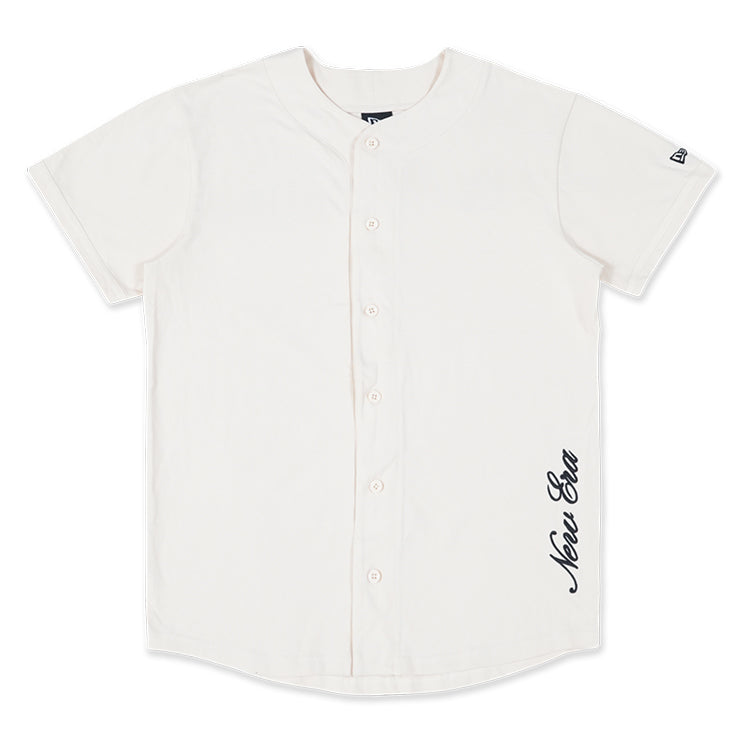 New Era Basic Light Cream Baseball Jersey