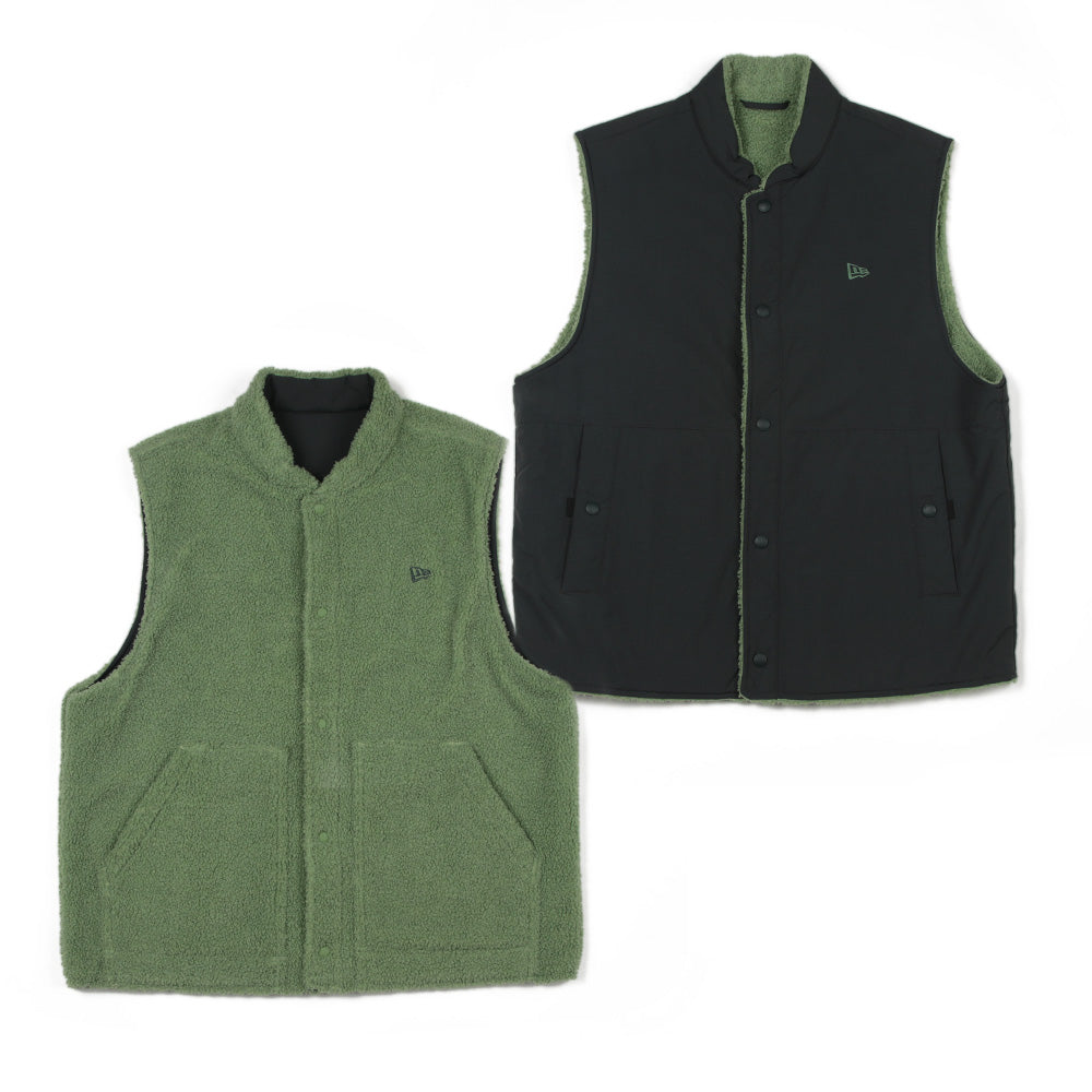 New Era Logo Outdoor Green Black Reversible Vest