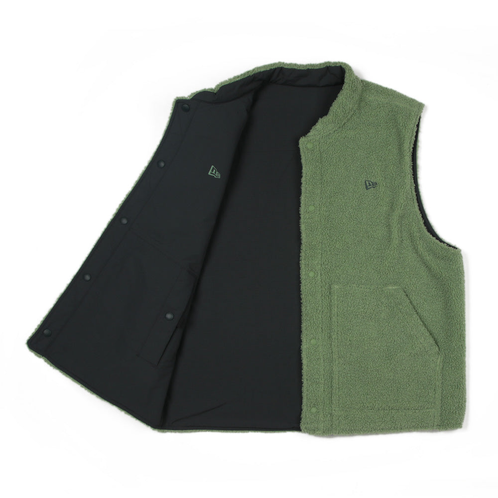 New Era Logo Outdoor Green Black Reversible Vest